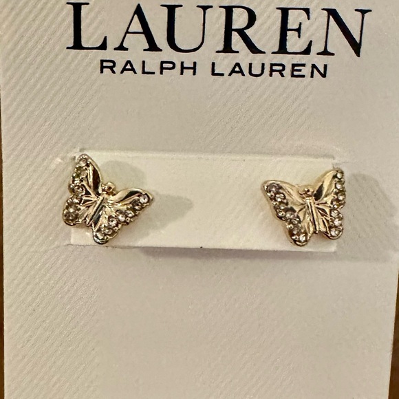Ralph Lauren Jewelry - NWT Ralph Lauren Women’s Gold Butterfly Stud Earrings
